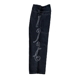 Unisex Black Denim Jeans